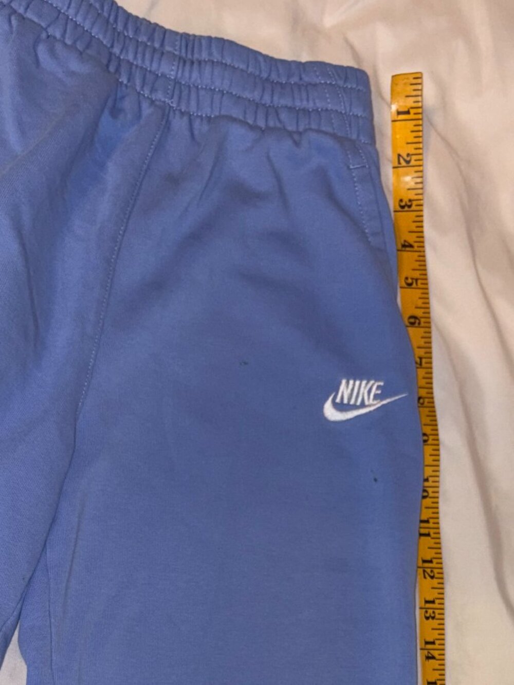 Kids Nike Blue Fleece Joggers Sweatpants Size M